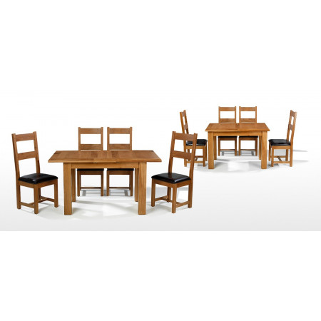 Forrester : Bàn Ăn Gỗ Sồi Kéo Giản 1m5 ⇔ 1m85 ⇔ 2m2
